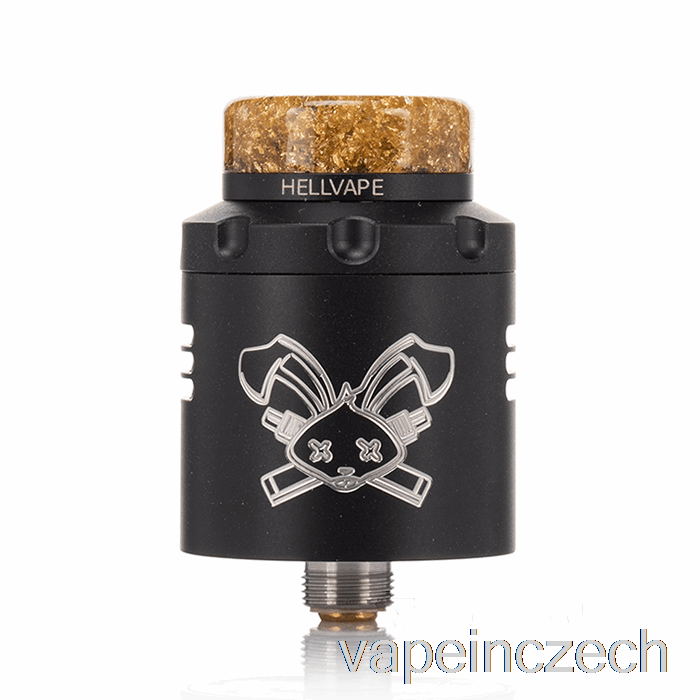 Hellvape Dead Rabbit V3 24mm Rda Matte Black (bílé Logo) Vape Bez Nikotinu